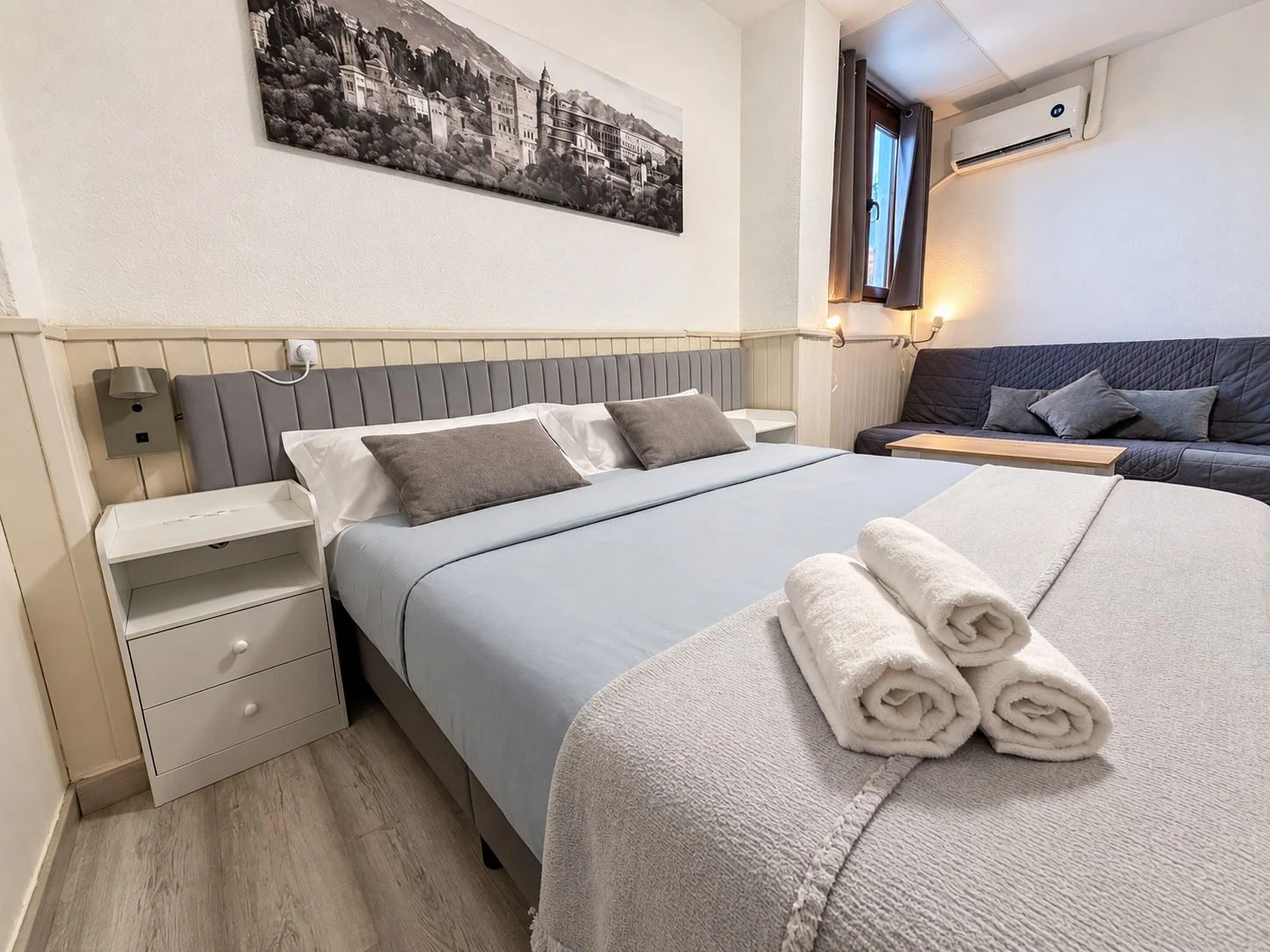 Doble o twin con baño privado y cama extra